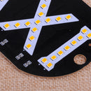 Car Yellow 12V 45 LED Cab Taxi Roof Sign Light Inside Windscreen Lamp 1.5M Cable