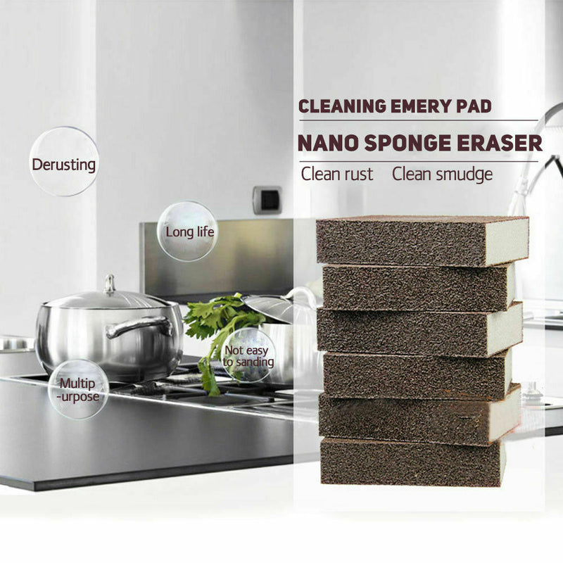 5Pcs Nano Emery Multifunction Magic Cleaning Sponge Eraser Cleaner Pad Foam new