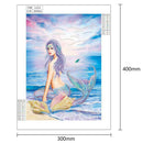 5D DIY Special Shaped Diamond Painting Art Women Cross Stitch (Beauty01)