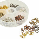 1 Box 120PCS 6 Color Zinc Alloy Lobster Claw Clasps (12x7mm) F8S5