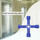 Multi-function Universal Cross Key Wrench for Electric Control Cabinet Door