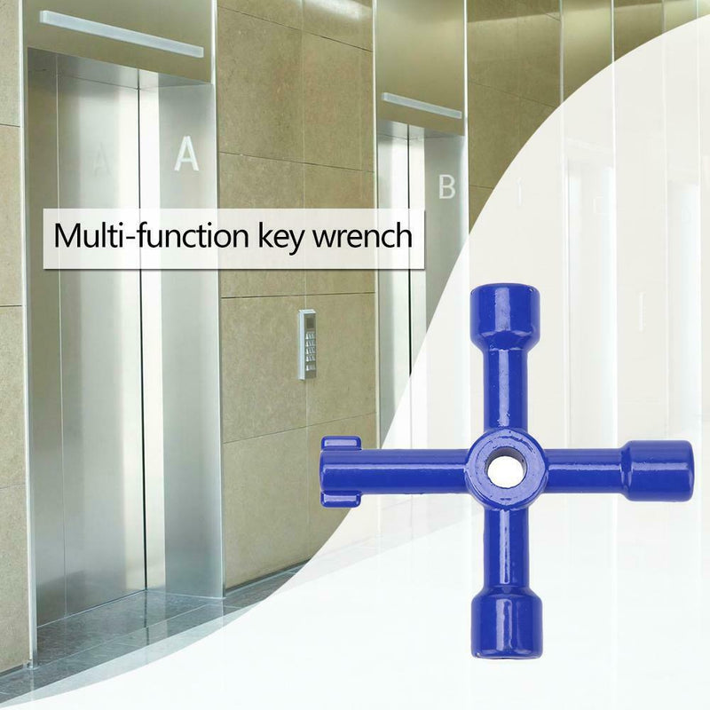 Multi-function Universal Cross Key Wrench for Electric Control Cabinet Door