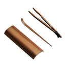 Solid Bamboo Puer Tea Tool Accerrories Scoop Spoon Clip