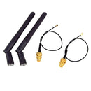 4Pcs/lot 2.4g 3dBi WiFi antenna aerial RP-SMA male wireless router IPX cable Gw