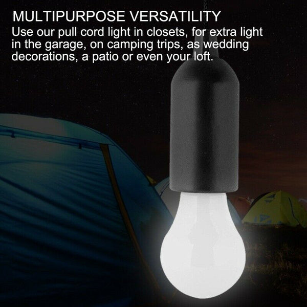 1pcs New Portable LED Pull Cord Light Bulb Outdoor Garden Party Hanging LED