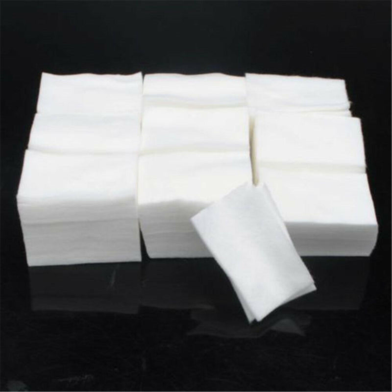1000 Nail Polish Remover Cleaner Wipes Acrylic UV Gel Tips Cotton Pad Lint Free