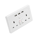 1Set 13A Ac 110~250V 3 Usb Charging Port Uk Standard Switched Universal Wal