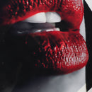 Pack 3 Art Oil Painting Canvas Picture Red Lips Wall Home Room Decor 40x40cm