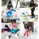 3 Pieces Snowball Tool Winter Outdoor Sport Snow Toys for Kids Football M