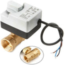 Ac220V Dn15 2 Way 3 Wires Motorized Ball Valve Electric Actuator With Manua C1N5