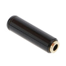 2x 3.5mm 1/8'' 4-pole Female Plug Headphone Cable Connector Adapter Black