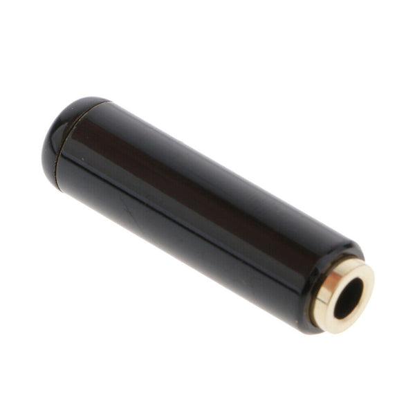 2x 3.5mm 1/8'' 4-pole Female Plug Headphone Cable Connector Adapter Black