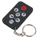 Mini Universal IR TV Remote Control 7 Keys with Keychain Black D3M7
