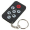 Mini Universal IR TV Remote Control 7 Keys with Keychain Black D3M7