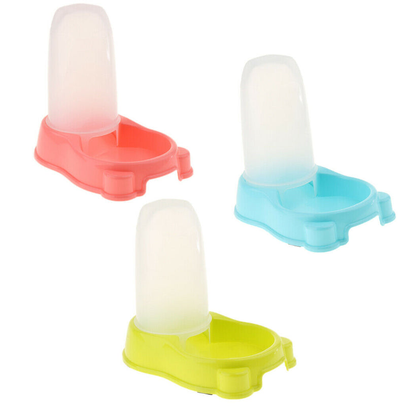 Automatic Water Replenishment Pet Dog Cat Bunny Waterer Feeder Pink