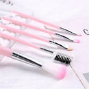 5x Pink Makeup brush set foundation brush eye shadow brush eyebrow comb blush BX