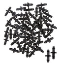 50pcs Garden Lawn IrrigationDouble Barbed Connector Fitting for 4/7mm Tubing