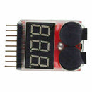 RC Lipo Battery Low Voltage Alarm 1S-8S Buzzer Indicator Checker Tester Sup H2Z7