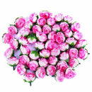 50 pcs 3cm artificial silk roses heads wedding flower decoration, Pink