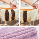 10pcs Microfiber Dishcloth Kitchen Washing Cleaning Towel Dish Cloth Rags Wipe