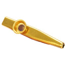Metal golden Kazoo +2 diaphragm Flute Instrument Gift W8V9