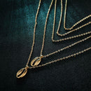 Simple Shell Pendant Clavicle Chain Women Multilayer Necklace Jewelry Gift
