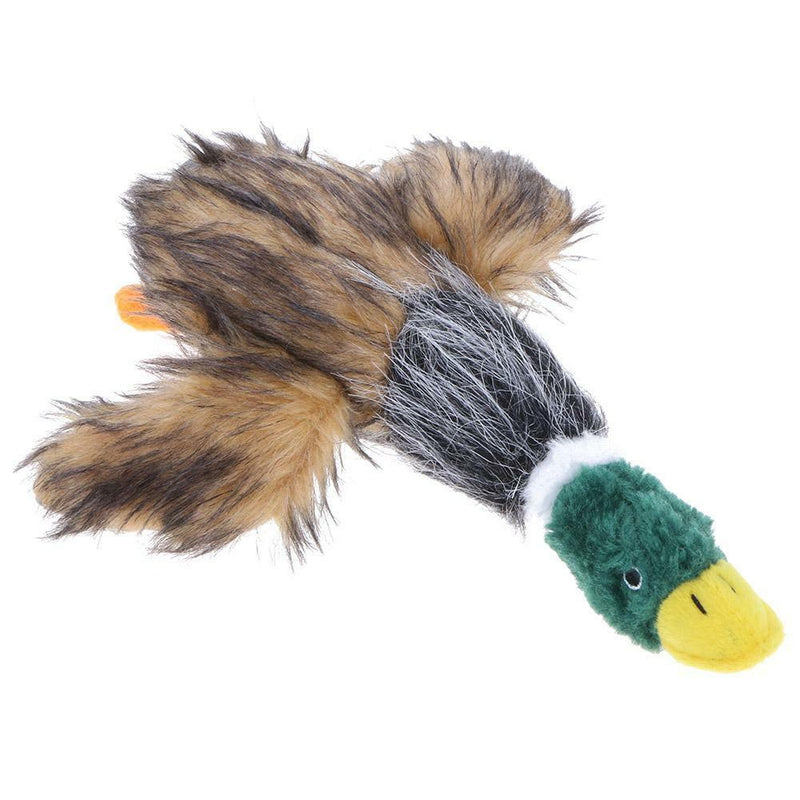 Cute Pet Puppy Chew Squeaker Squeaky Plush Sound Wild Duck for Dog Cat Play Toys