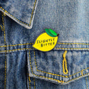 Creative Yellow Lemon Brooches Enamel Badges Jacket Bag Decor Jewelry Gift