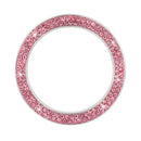 1.25 inch ID Rhinestone Car Engine Start Stop Ignition Key Ring (Pink)