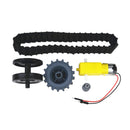 DIY Tank Accessories Set of 40 Section Tank Track Conveyor and Drive Wheels -