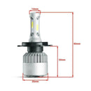 2x Car Led Headlights Headlight Bulbs Kit 4000lm Fog Lights Lamp