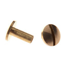 10x Arc Solid Brass Button Stud Screw Nail Screw back Leather Rivet Belt 10