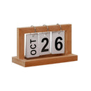 Wood Perpetual  Calendar Table Decorative Accessories Christmas Gifts