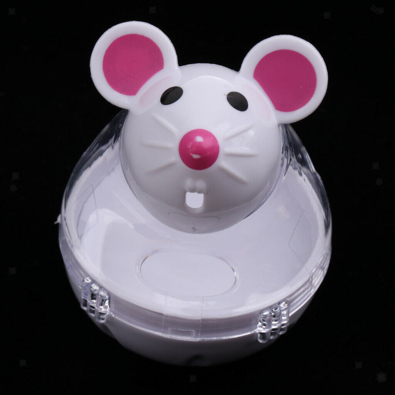 2 pcs Cat Mouse Shape Tumbler Interactive Teaser Toys Store Food Supplies