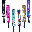 6 Pcs Reversible Sequins Headbands For Girls And Women - Non Slip Mermaid S O3A6
