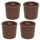 4x Stainless Steel Filters Refillable Coffee Capsules Pod Cup For Illy Brown