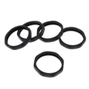 5pcs Microphone Slip Anti-Rolling Protection Ring Mic Silicone Ring  Black