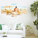 5pcs 5D DIY Full Drill Diamond Painting Beach Cross Stitch Mosaic Craft Kit