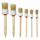 Natural Boar Hair Detail Brushs(Set of 6), Detailing Brush Set for Cleaning