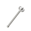 2Pcs Stainless Steel Crystal Nose Stud Bar Ring Belly Body Piercing Jewelry
