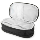Simple Black Oxford Stationery Pouch Large Capacity Cosmetic Zippers Bag