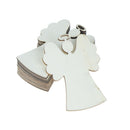 10pcs Wooden Angel Shaped Pendants Christmas Party Decor Hanging OrnamentsXP FT
