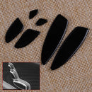 6pcs Seat Adjust Button Cover Trim fit for Benz GLC Class X253 2015-2020 Black