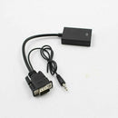 VGA Male To HDMI Output 1080P HD + HDTV Video USB Cable Cord Converter A YCI