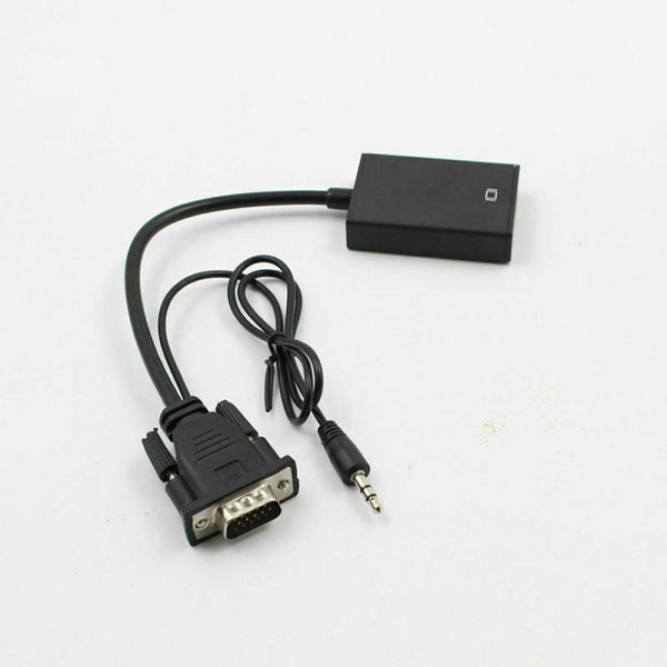 VGA Male To HDMI Output 1080P HD + HDTV Video USB Cable Cord Converter A YCI