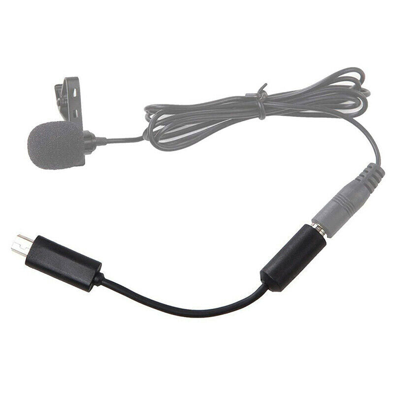 Mini USB Male to 3.5mm Jack Female Audio Cable Mic Adapter Headphone Earphone OZ