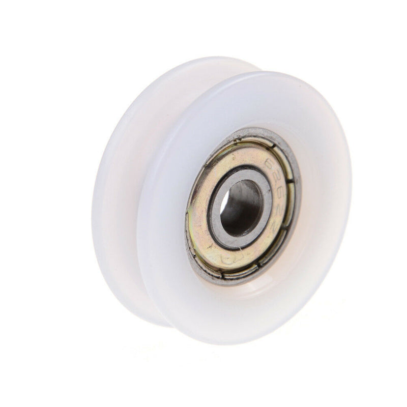 New 6*30*10mm U Groove Metal Shield Nylon Pulley Wheels Roller Ball Bearin JR