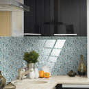 10pcs Ceramic Tile Stickers Set Decorative Wall Decals for Kitchen (TS266) A