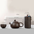 Portable Ceramic Kung Fu Tea Set for Household Travel Cup Set