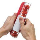 Zip Slicer for Tomatoes Grapes Large Amount of Salad Fast and Easy (Red)